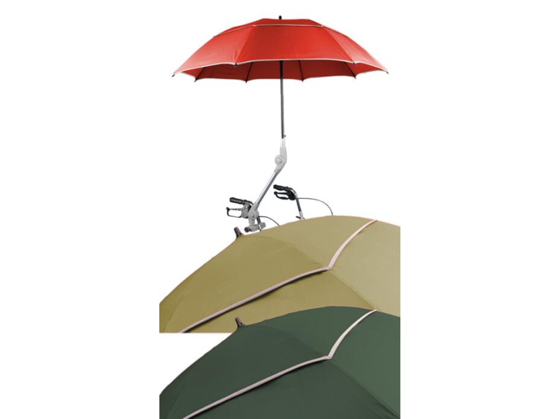 Rollatorschirm Protektor, mit Halterung>>>>Farbe: braungrün