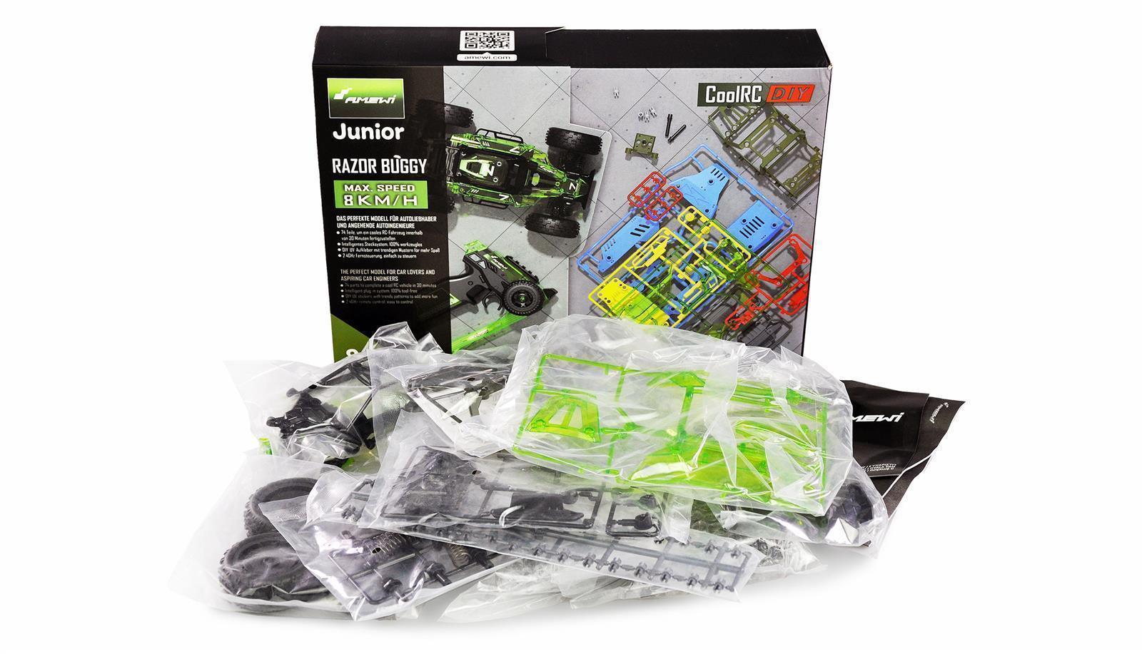 CoolRC DIY Razor Buggy 2WD 1:18 Bausatz grün CoolRC DIY Razor Buggy 2WD 1:18 Bausatz grün