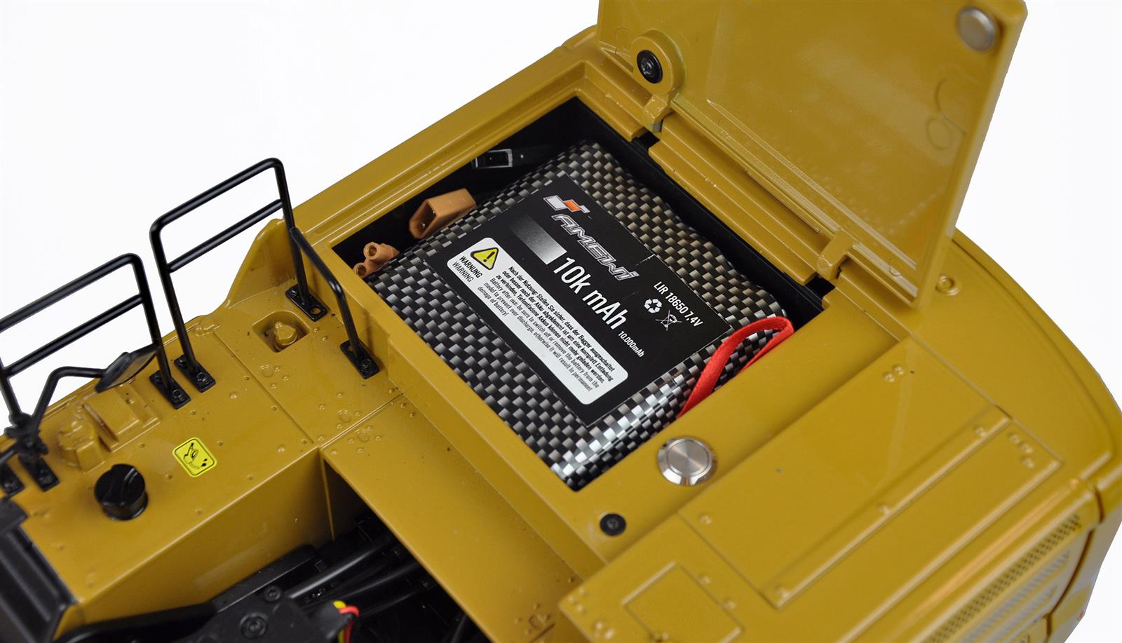 G101H Vollmetall Hydraulikbagger 1:16 RTR gelb G101H Vollmetall Hydraulikbagger 1:16 RTR gelb