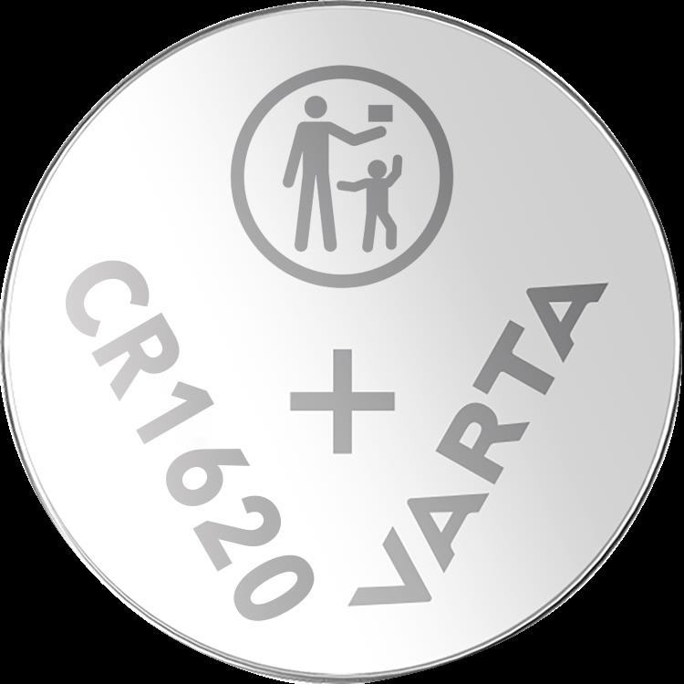 Lithium-Knopfzelle VARTA CR 1620, 70mAh, 3V, 1er-Blister