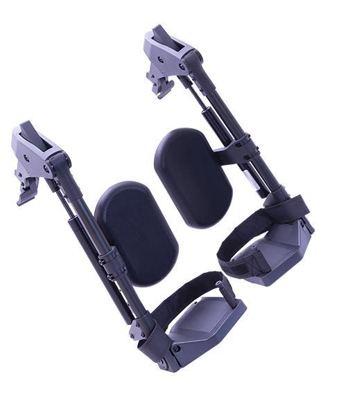 Höhenverstelbare Beinstützen für Rollstuhl Caneo, Minko, Tomtar MR-S und MR-LG (außer XL)>>>>SB 45-54