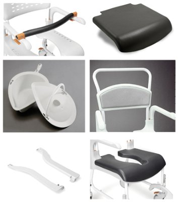 Sitzauflage geschlossen für Dusch- und Toilettenrollstuhl Clean schwarz>>>> Sitzauflage geschlossen für Dusch- und Toilettenrollstuhl Clean schwarz>>>>