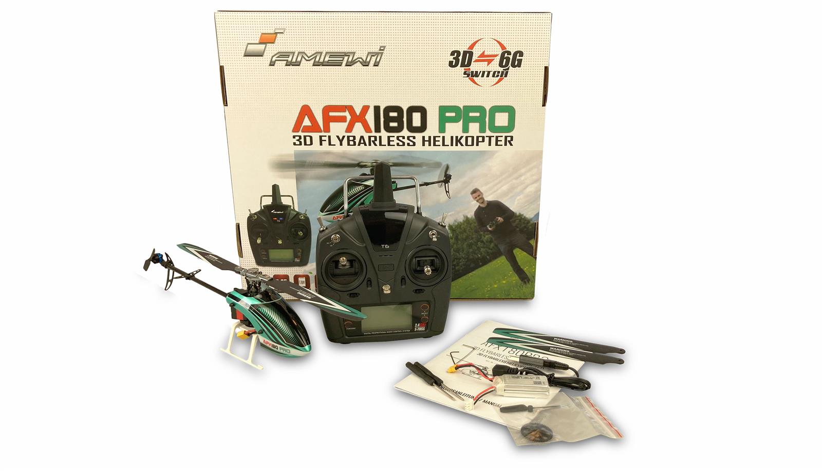 AFX180 PRO Helikopter flybarless 6-Kanal 3D/6G RTF AFX180 PRO Helikopter flybarless 6-Kanal 3D/6G RTF