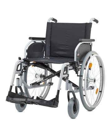 Rollstuhl S-ECO 300 XL,SB58,PU,Duo-Armlehnen,TB,silber,