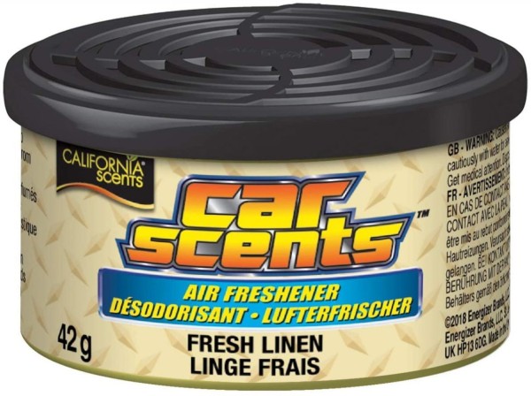 California Scents Lufterfrischer Duftdose Car Scents Geruchsorte Fresh Linen Air Freshener CSCS12044