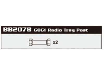 BB2078 6061 Radio Tray Post