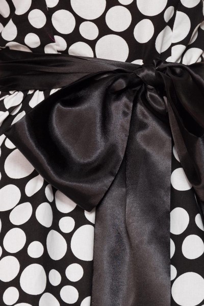 SONDERPOSTEN Vintage-Bandeau-Kleid/Farbe:schwarz/weiß/Größe:XS