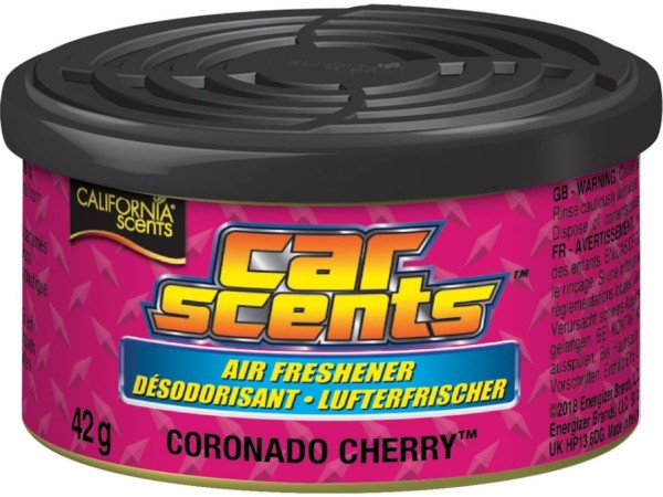 California Scents Lufterfrischer Duftdose Car Scents Geruchsorte Coronado Cherry Strawberry Air Fres