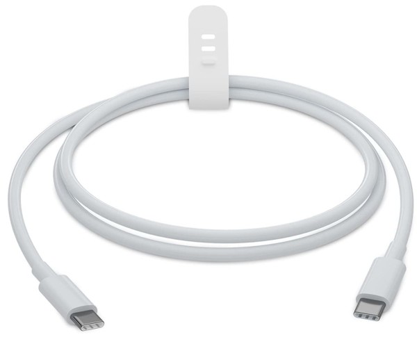 Top 1 m USB-C (m) auf USB-C (m) Kabel, weiß Ladekabel Verlängerung für Samsung Xiaomi moderne Smartp