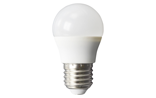 LED Tropfenlampe McShine, E27, 6W, 480lm, 160°, 3000K, warmweiß, Ø45x78mm