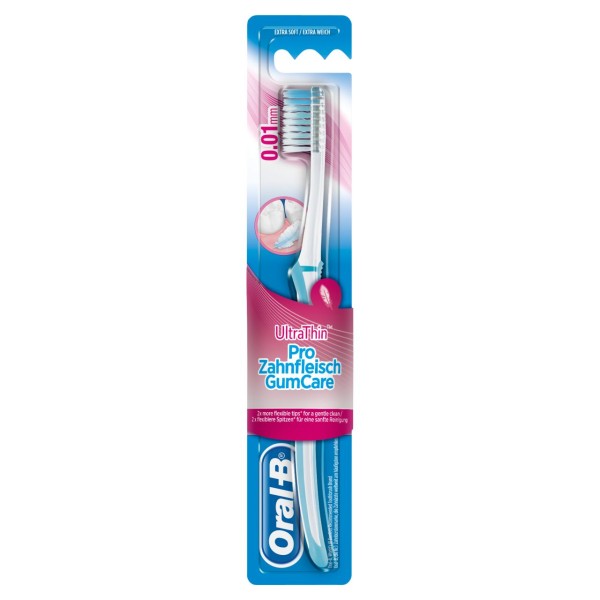 Oral-B Ultrathin Pro Zahnfleisch Zahnbürste Extra Weich Handzahnbürste mit Ultradünnen Borsten für e