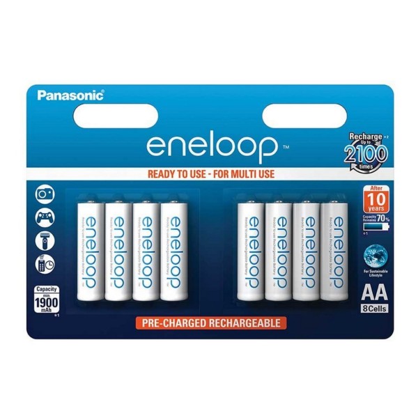 Panasonic 2x Eneloop AA (R6) Akku 8er Blister NiMH BK-3MCCE/8BE