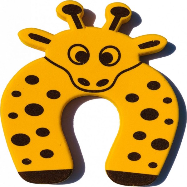 Top Türstopper Giraffe für Kinder und Haustiere aus Schaumstoff Finger Fensterstopper Einklemmschutz