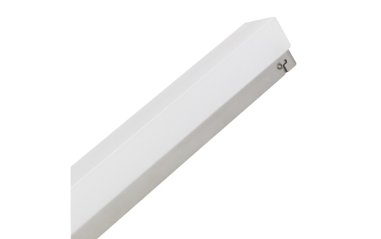 LED Wandleuchte, 10W, 750lm, 3000K, 60cm, warmweiß, silber