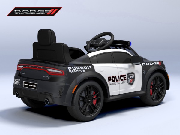Kinderfahrzeug - Elektro Auto "Dodge Polizei" lizenziert - 12V Akku,2 Motoren- 2,4Ghz Fernsteuerung,