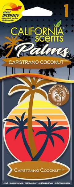 California Scents Lufterfrischer Palm 4er Packung Geruchsorte Capistrano Coconut 4 Duftpalmen Air Fr