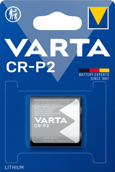 Varta 20x 1er Blister CR-P2 Photo Lithium Batterie 6V Fotobatterie CRP2P 6204