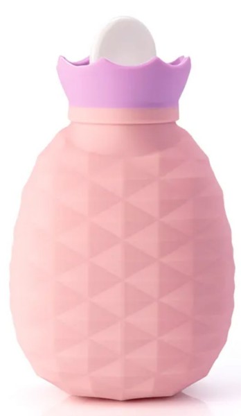 Top Mini Ananas Silikon Wärmflasche 200 ml Bettflasche Handwärmer für Erwachsene und Kinder Pink WAP