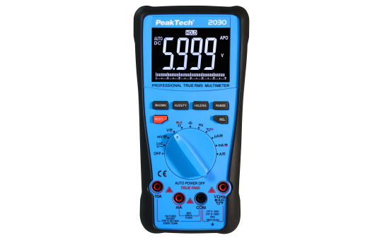 Digital Multimeter PeakTech ''P2030'', 6000 Counts, 1000V, True RMS, LCD Anzeige