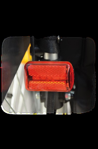 HECK.LED für Rollstühle und RollatorenrotKunststoff