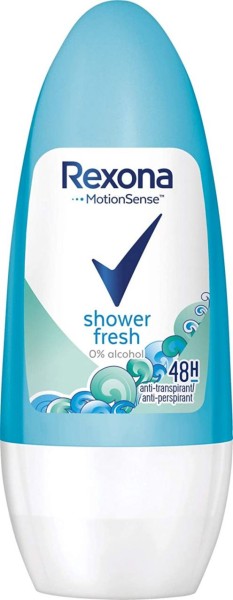 Rexona MotionSense Deo Roll On Shower Fresh Anti Transpirant mit 48 Stunden Schutz gegen Körpergeruc