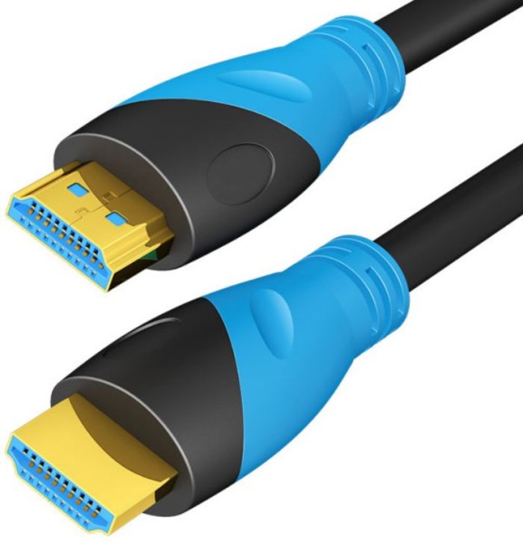 Top 1m 4k HDMI (m) Kabel Multifunktionskabel Schwarz/blau für DVD 4k TV Blu-ray PS5/Xbox Series HMDB