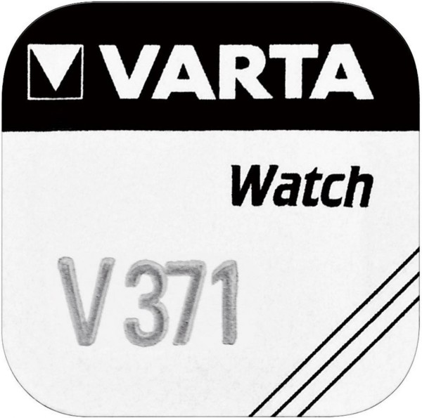 Varta 30x Watch V 371 Uhrenzelle Knopfzelle SR 920 SW V371 Silber-Oxid 30 mAh 1,55 V 1er Blister V 3