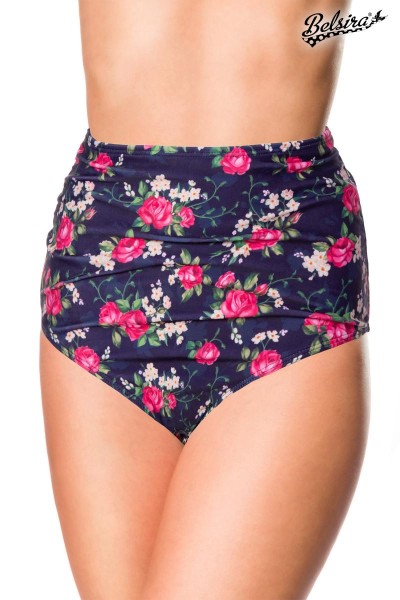 Badehöschen High Waist/Farbe:blumenmuster/Größe:L