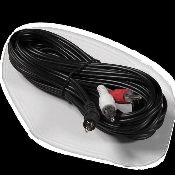 Audio-Adapterkabel HOLLYWOOD, AUX 3,5mm Klinke zu Cinch-Stecker, 5m