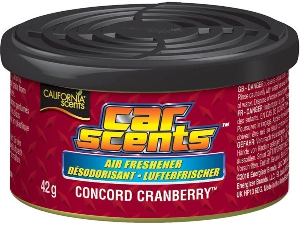 California Scents Lufterfrischer Duftdose Car Scents Geruchsorte Concord Cranberry Air Freshener CCs