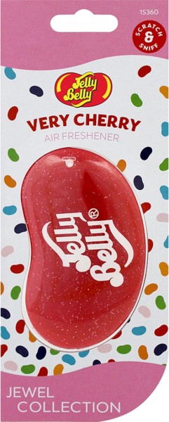 Jelly Belly Lufterfrischer für das Auto Geruch Very Cherry 18g Jewel Collection Air Freshener for Ca