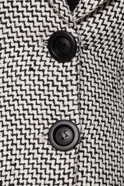 Belsira Premium Vintag-Mantel/Farbe:schwarz/weiß/Größe:M