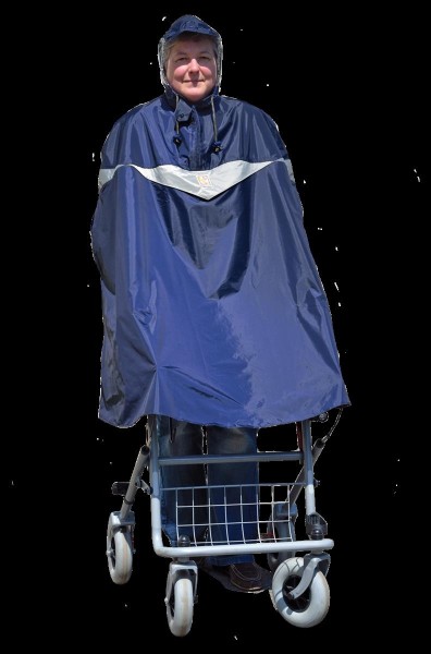 ROLLATOR.PONCHO.Bblau100% Nylon