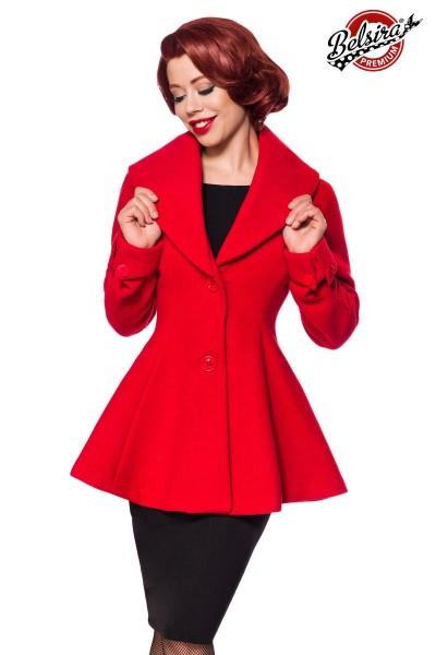 Belsira Premium Woll-Jacke/Farbe:rot/Größe:L
