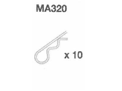 MA320 Karosseriesplinte 10 Stück
