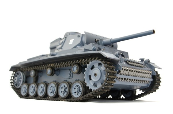 RC Panzer "Kampfwagen III" 1:16 Heng Long -Rauch&Sound - mit Stahlgetriebe und 2,4Ghz Fernsteuerung