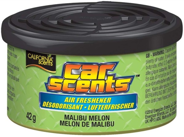 California Scents Lufterfrischer Duftdose Car Scents Geruchsorte Malibu Melon Air Freshener CSCS1203