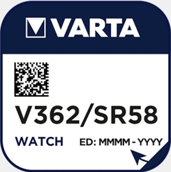 Varta 10x Watch V 362 Uhrenzelle Knopfzelle SR 721 SW V362 Silber-Oxid 21mAh 1,55 V 1er Blister V 36
