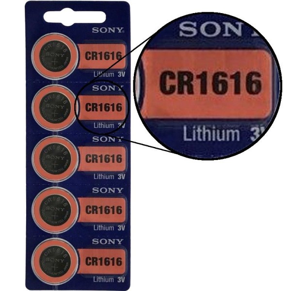 Sony 3x CR1616 5er Blister 3V Batterie Lithium Knopfzelle SCR1616