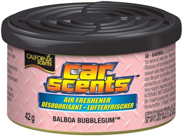 California Scents Lufterfrischer Duftdose Car Scents Geruchsorte Balboa Bubblegum Air Freshener CSCS