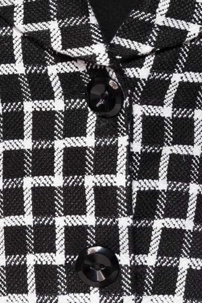 Belsira Premium Blazer-Jacke/Farbe:schwarz/weiß/Größe:M