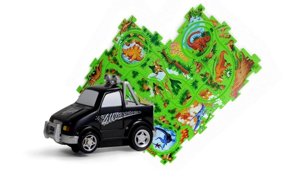 Puzzle Pilot Pickup Puzzle-Set mit Fahrzeug