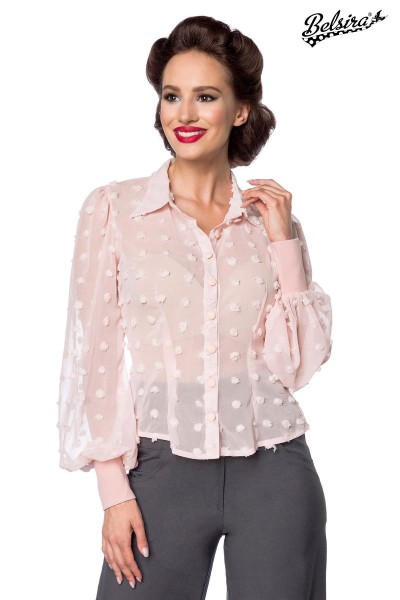 Vintage-Bluse/Farbe:rosa/Größe:M