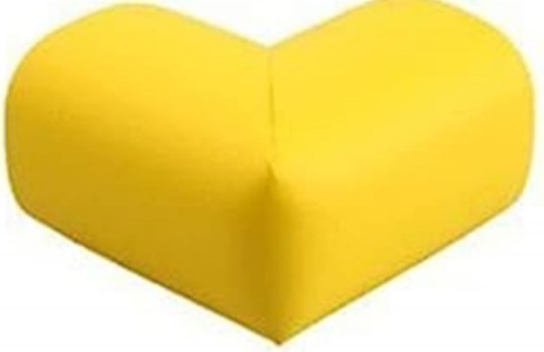 Top 20er Tisch Sicherheits Eckenschutz aus Schaumstoff Gelb mit Kleber Kantenschutz mit Kleber Stoßs