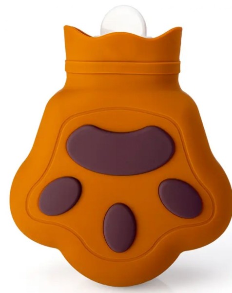 Top Mini Silikon Bärentatzen-Form Wärmflasche 200 ml Bettflasche Handwärmer für Erwachsene und Kinde