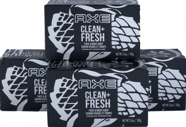 AXE 100x Stückseifen für Männer Soap for Men Clean Fresh 4 x100 g