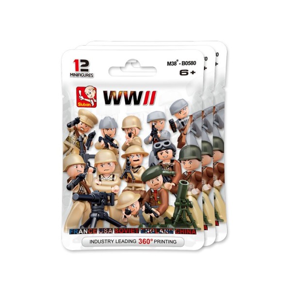 WWII 60 Minifiguren